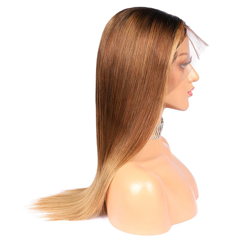 Addbeauty парики из натуральных волос на кружеве, бразильские волосы Remy с эффектом омбре, прямые парики 13x4 13x6, парики из 370 искусственных волос
