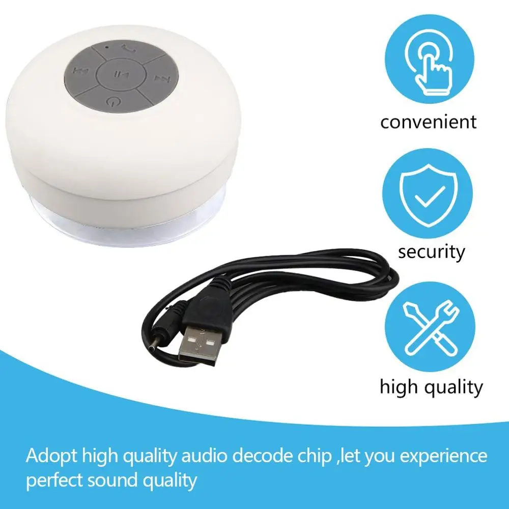 Беспроводной громкий микрофон OUTAD всасывающий динамик для душа автомобильный