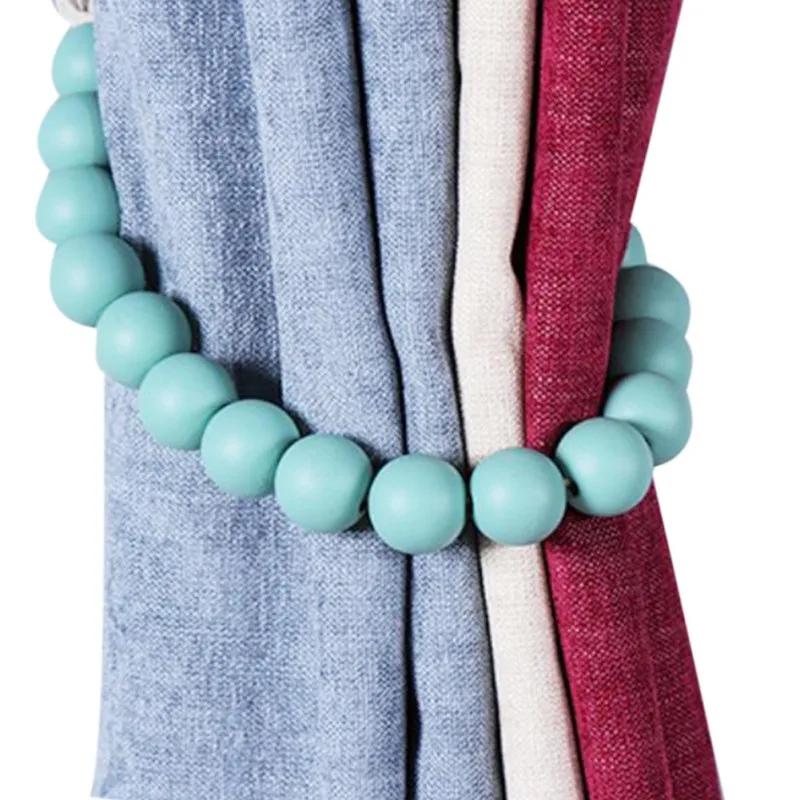 1 пара штор галстук кольца для пряжки аксессуары украшения Макарон деревянные