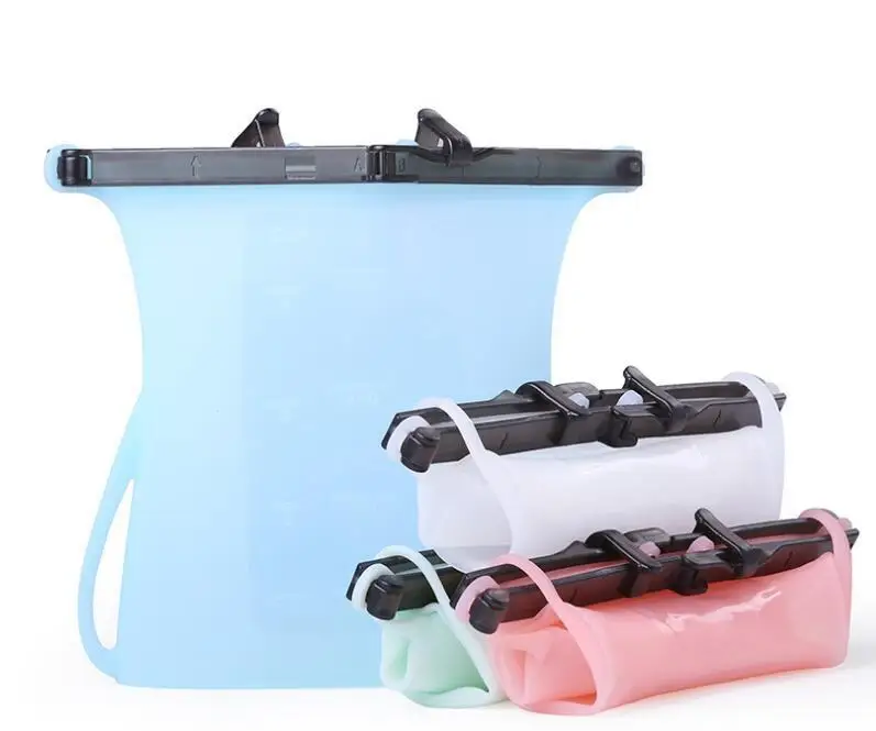 Портативная силиконовая сумка для хранения продуктов Герметичная холодильника