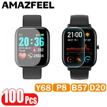 100Pcs/Pack Film B57 Y68 D20 P8 Screen Protector Film HD Screen Protective For p8 P8SE Smartwatch Screen Protector