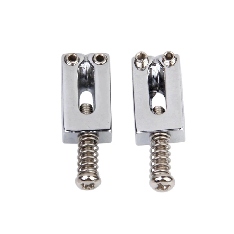 

6Pcs Guitar Flat String Code Electric Guitar Chord Block String Code Saddle Tremolo Bridge Screw Suitable For Electric Guitar