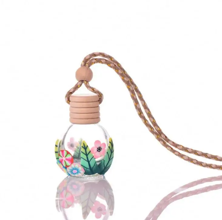 

100 шт. 8 мл пустая многоразовая Автомобильная подвесная декорация стеклянная эссенция флакон для духов Новинка Sn1293 оптовая продажа