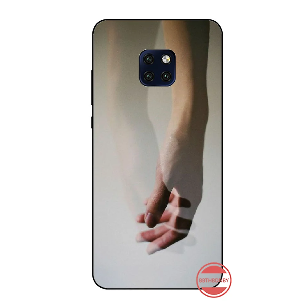 Art Finger Cover Black Soft Shell Phone Case For Huawei Mate 9 10 20 Pro lite 20x nova 3e P10 plus P20 Honor10 | Мобильные телефоны