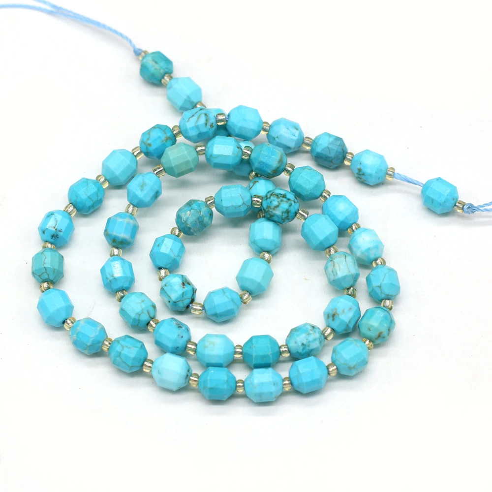 

Natural Glitter Stone Semi-precious Stones Faceted Round Loosely Spaced Beaded Boutique Making DIY Fashion Necklace Jewelry