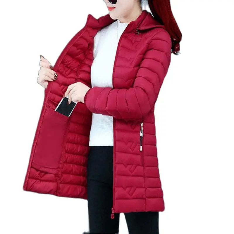 Women Winter Down Cotton-padded Jacket Slim-fitting Jacket 2021 Female New Korean Loose Bread Coat Mid-length Women Jacket A273