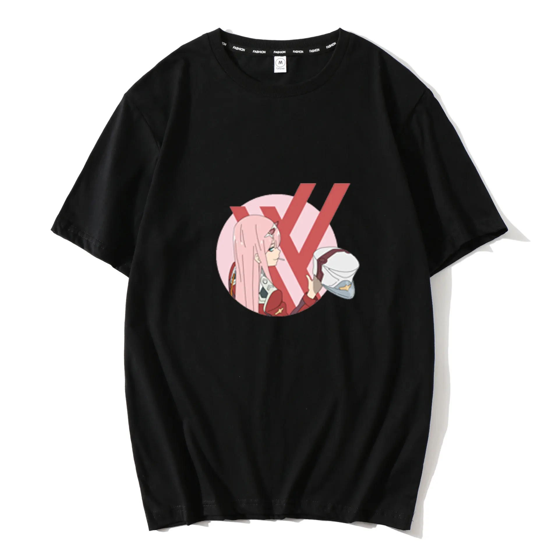 Darling в Franxx аниме Harajuku ноль два для девочек Футболка с принтом мужчин/Женские топы