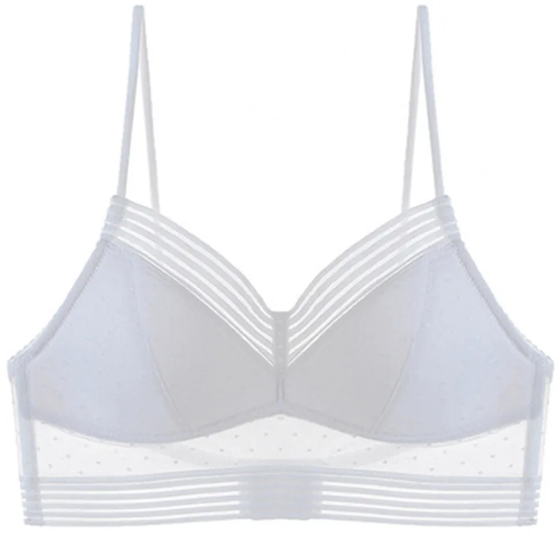 

ATHVOTAR Sexy Backless For Women Bra Wireless Bras Lace Push Up Bralette Low Back Underwear Lingerie Brassiere