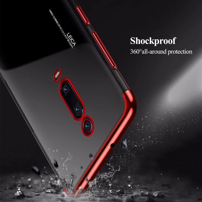 For XIAOMI MI 9T Pro Redmi K20 phone Case 3D Laser plating Soft Clear Transparent Back Cover Shockproof |