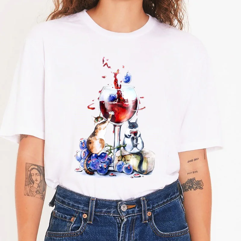 

T-shirts Women 2021 Cute Short Sleeve Summer Clothing 90s Tshirt Top Lady Basic Clothes Stylish 2021 New Arrival Tee T-Shirt