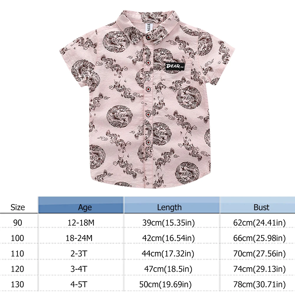 Летние милые рубашки для мальчиков детская хлопковая блузка с короткими