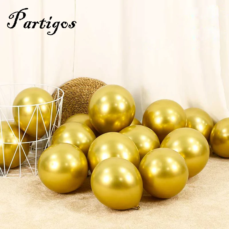 100/200 шт 5/10 дюймов Новый хром шары из латекса цвета металлик надувные Globos