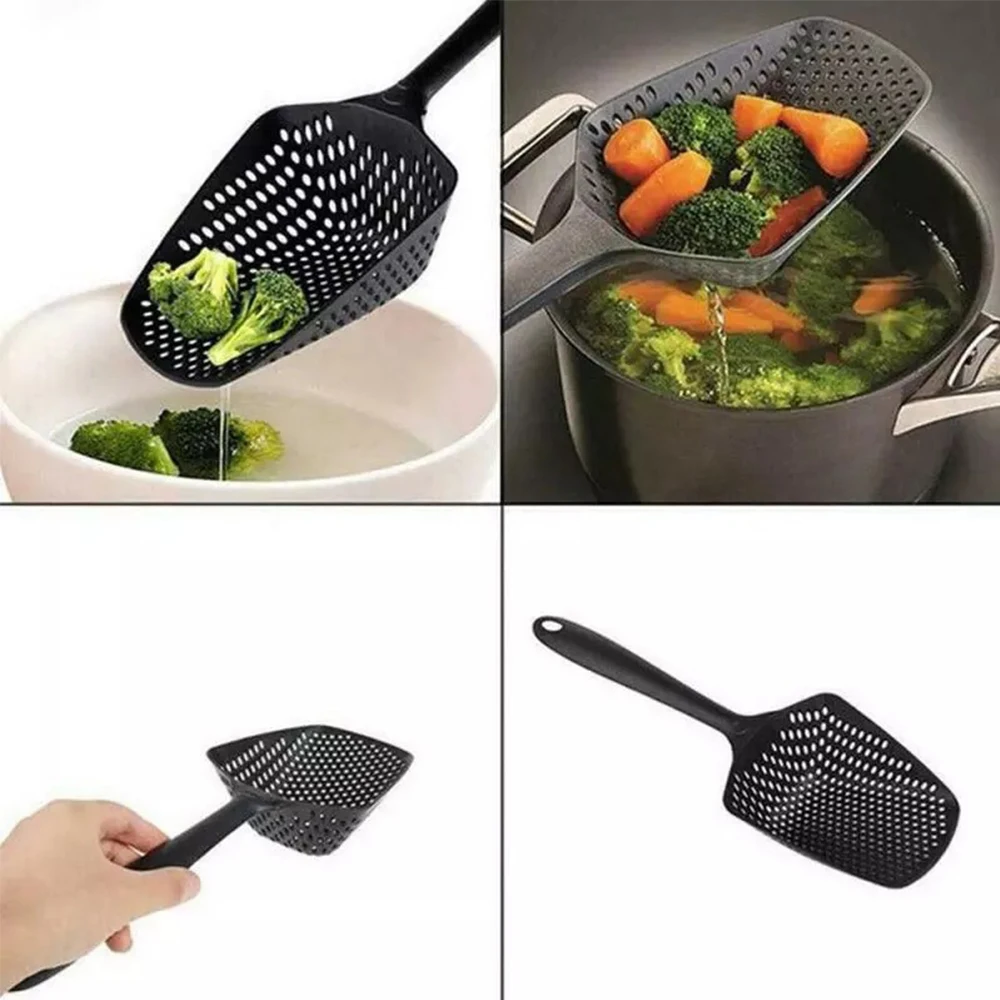 

1PCS Kitchen Soup Spoon Large Colander Soup Scoop Filter Strainer Cooking Shovels Tools Kitchen Kitchen Gadgets Accessories