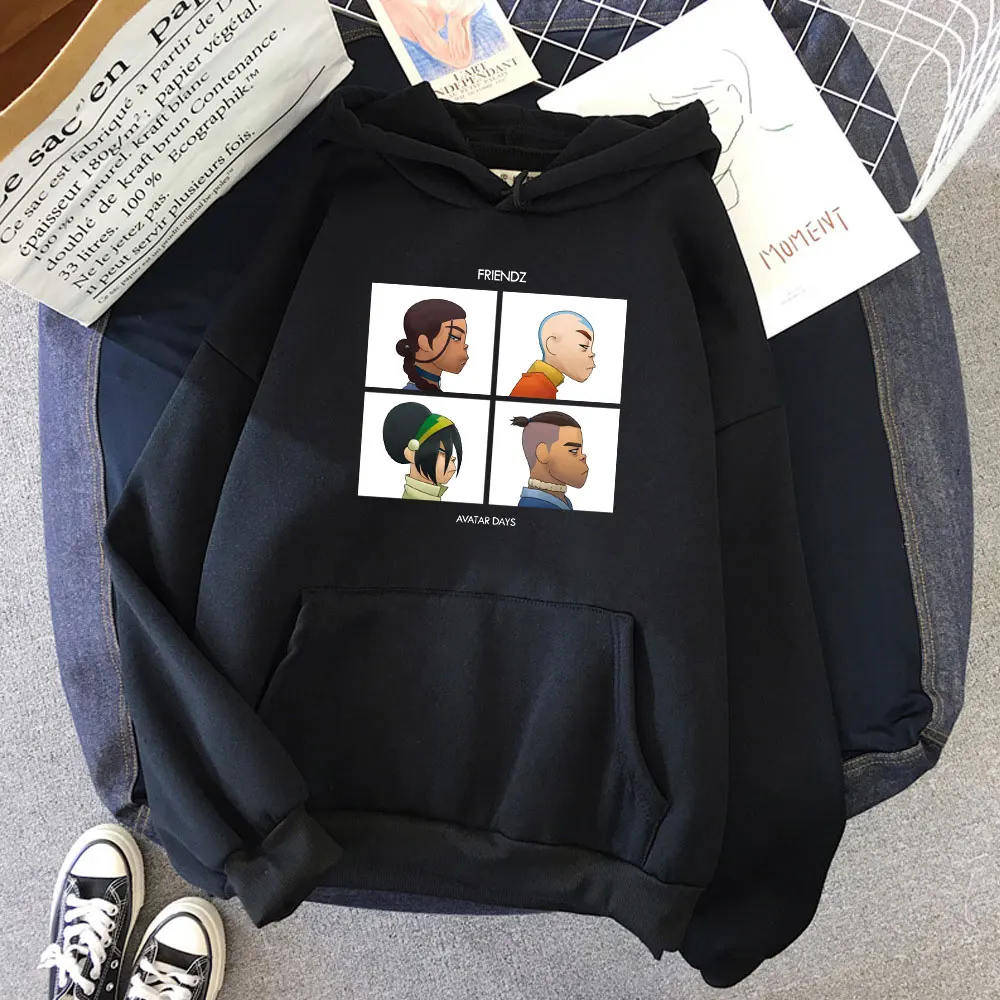 

2021 New Man Hoodies Avatar The Last Airbender Print Fashion Sweatshirts Autumn Spring Loose Casual Pullover Homme Streetwear