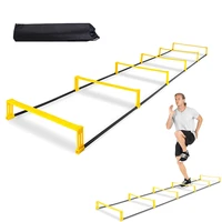 adjustable agility training ladder with carry bag for soccer training equipment fitness improve speed coordination nylon ladders