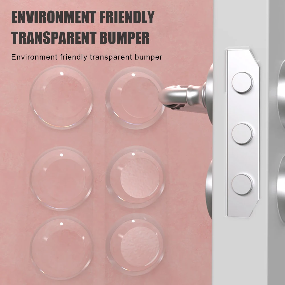 

6 Pcs Silicone Door Handle Knob Crash Pad Self Adhesive Anti Collision for Home