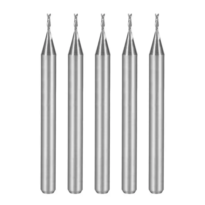 

1/8\\\" shank End Mill 0.8mm x 3mm Carbide CNC milling cutter bit 2 edges
