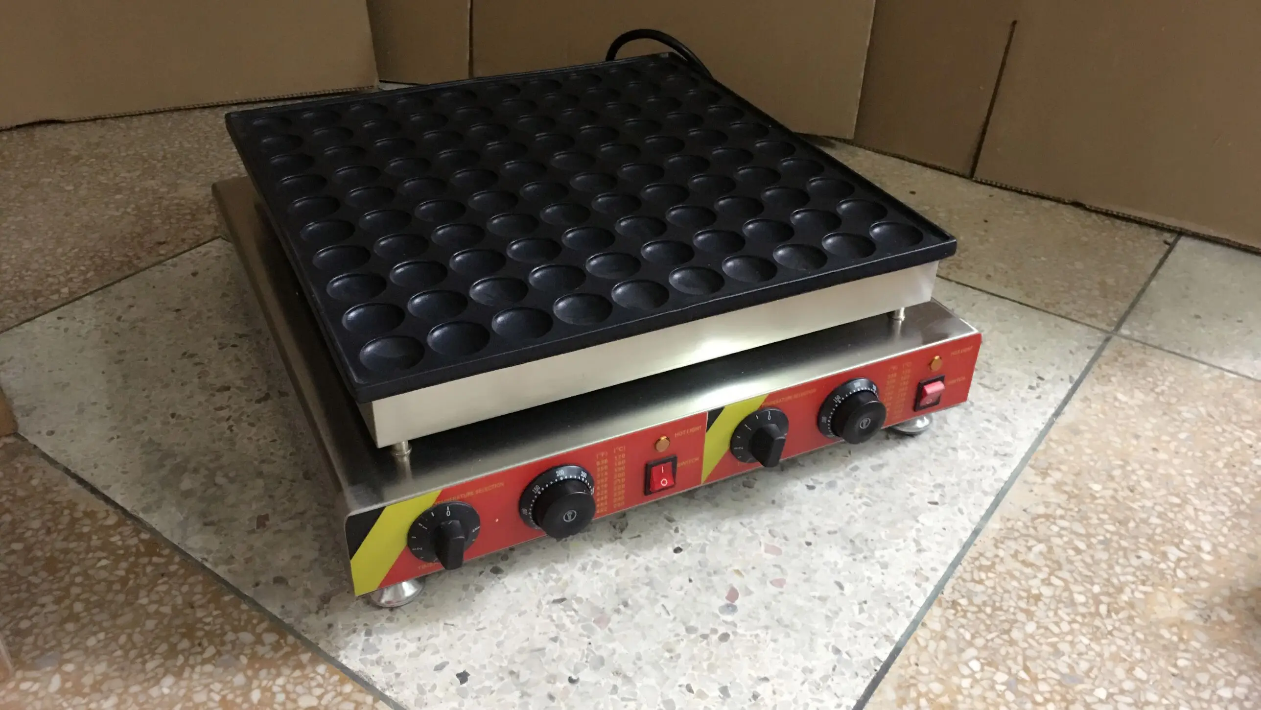 Free Shipping 100 Pcs Commercial Use 110v 220v Pancakes Maker Non-stick Poffertjes Machine Mini Dorayaki Grill | Бытовая техника