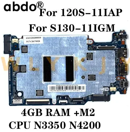 Для Lenovo 120S 11IAP S130 11IGM ноутбук материнская плата Процессор N3350 N4200 оперативная