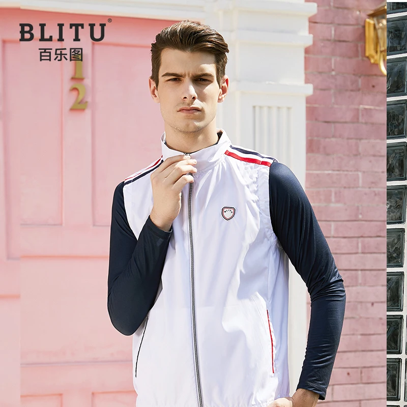 Мужская одежда для гольфа осенне-зимний спортивный жилет ветрозащитный Теплый