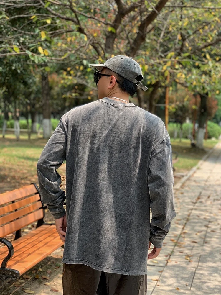 

Футболка с длинным рукавом для мужчин и женщин, Простой повседневный цельный топ из 2022 хлопка, 100%