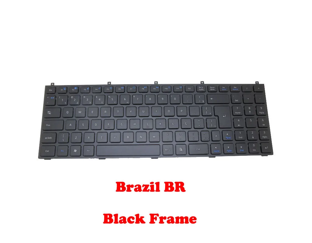 BR Клавиатура для CLEVO M980NU MP 08J48PA 4303 6 80 M9800 335 1P 79 E5120Q0K 330 P 430 9800 334 1 Бразилия|Клавиатуры|