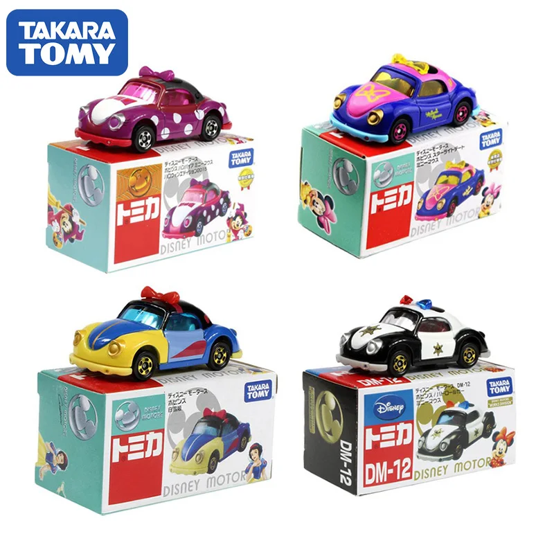 

Takara Tomy Tomica Alloy Car Model Minnie Mouse Police Car Sports Car Snow White Shepherdess Female Toys Christmas Gifts