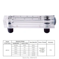 0 5 5gpm 2 18lpm rotameter flowmeter acrylic panel water flow meter 12 water measuring meter lzm 15