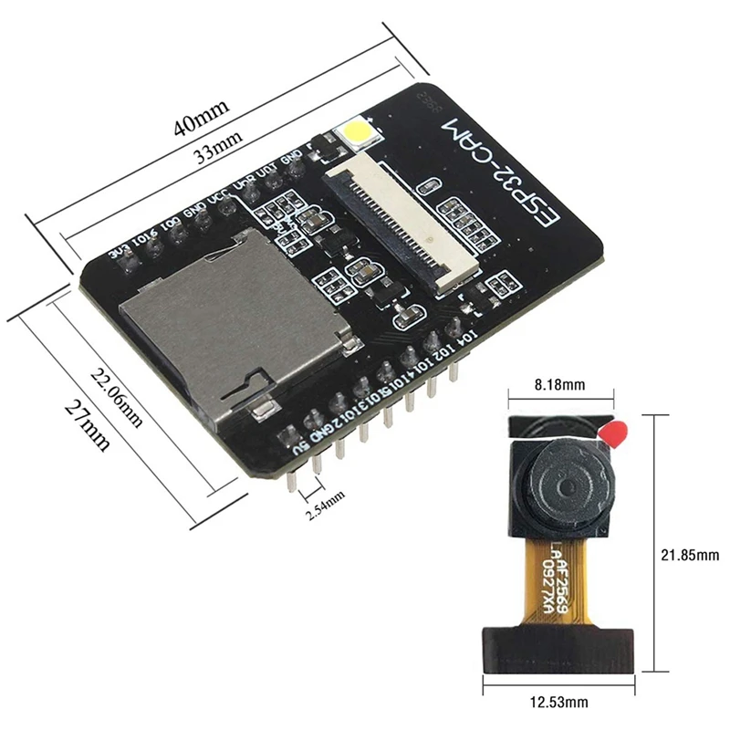 2 комплекта Esp32-Cam Камера Wifi + Bluetooth модуль 4M Psram двухъядерный 32-битный процессор