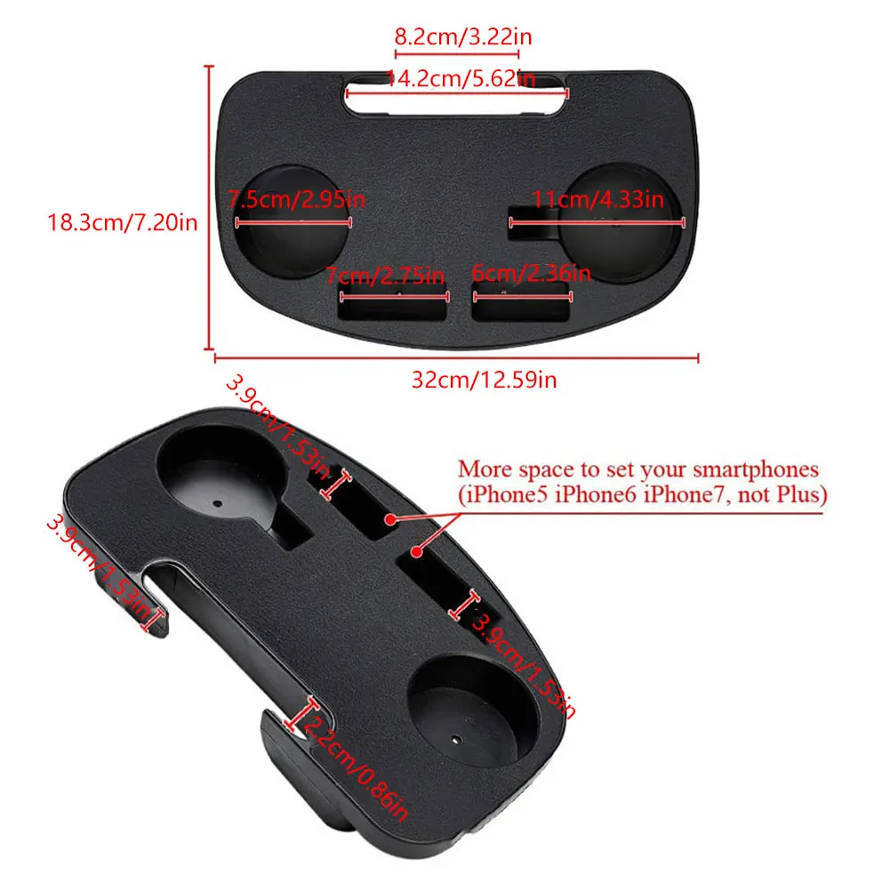 

Car Table Clip Side Table Tray Plastic Chair Tray Cup Holderfor Sun Lounger Food Tray Drink Dining Table Holder Coffee Racks