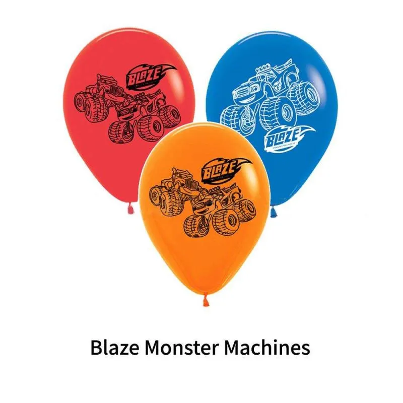 

15Pcs Cortoon Car Latex Balloon Blaze and The Monster Machines Balloons Kids Toy Party Supplies Baby Shower Birthday Decorations
