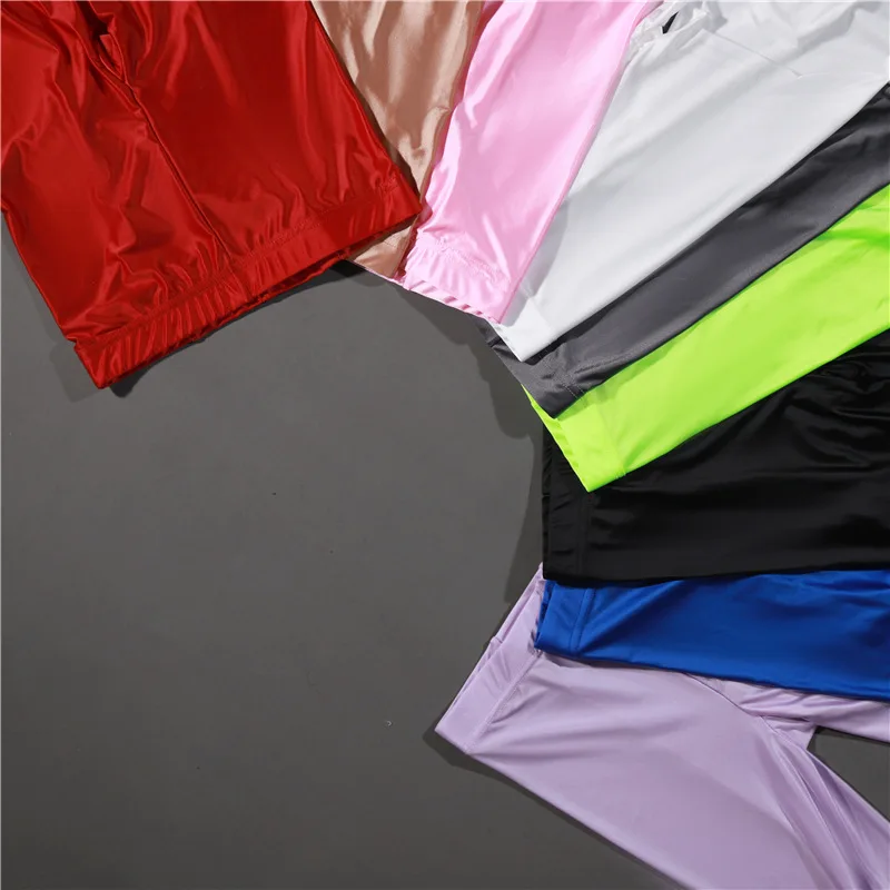 

CHRLEISURE Thin Transparent Glossy Pantyhose Yoga Leggings Smooth High Waist Women Pants Capris Sexy See Through Seam Workout