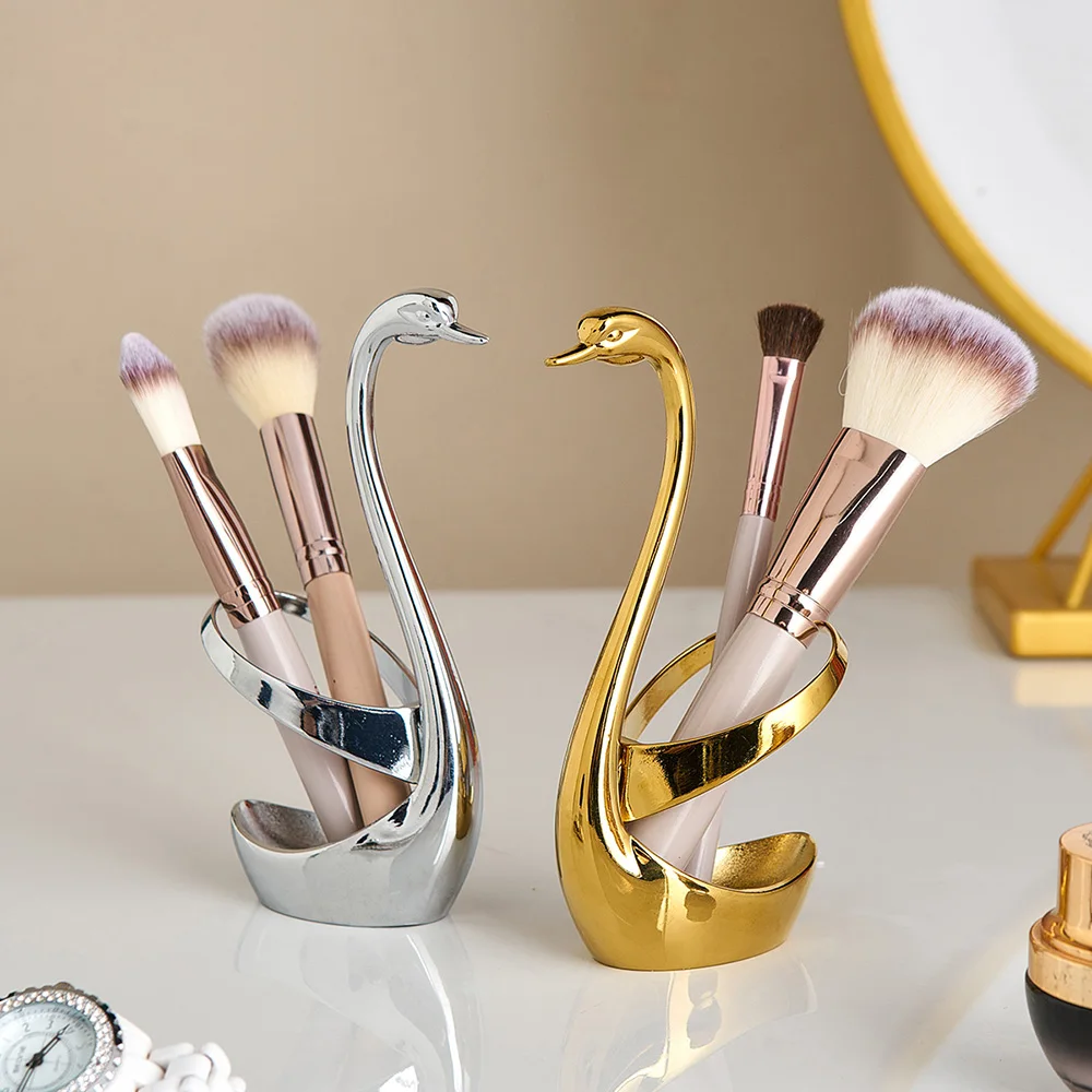 

Golden Swan Statue Abstract Sculpture Storage Figurines Decoration Home Decoration Accessories for Living Room Aesthetics Decor
