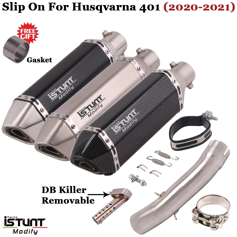 

Выхлопная система для мотоцикла Husqvarna SVARTPILEN 401 2020-2021, модифицированный глушитель, выхлопная труба из нержавеющей стали