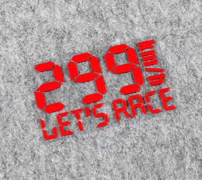 Наклейка на гоночный автомобиль стол с экстремальной скоростью 299 км | Автомобили