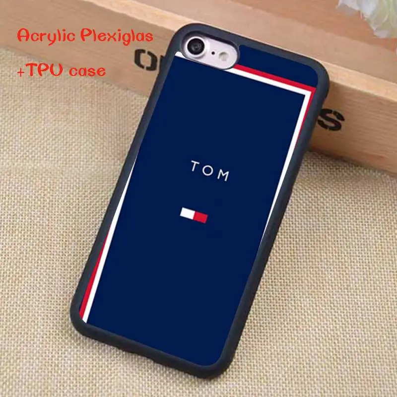 

Luxury Brand Fashion Phone Case For iphone 12 11 Pro Max X XR XS SE 2020 6S 7 8 Plus Acrylic Plexiglass TPU Design-ToMmY