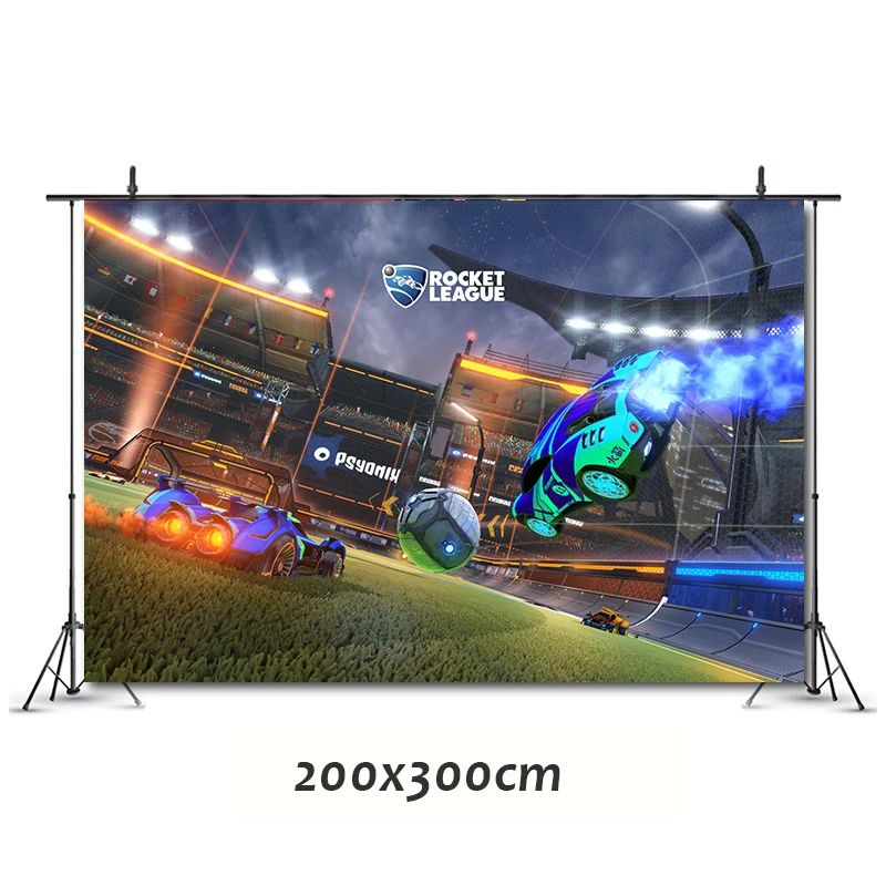 Rocket League Birthday Party Decorations Vedio Game Arcade Theme Favors Supplys Banner Cups Things Straws | Дом и сад