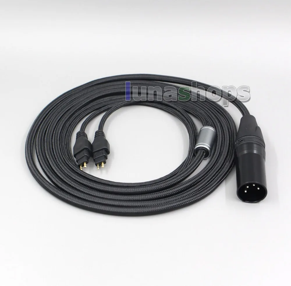 LN006069 3,5 мм XLR сбалансированный тканевый OD 5 мм OCC кабель для наушников для Sennheiser hd660s hdxxx HD25 SP HD650 HD600 HD580