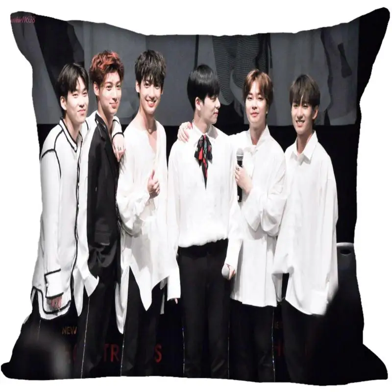 Корейская популярная новинка квадратные шелковые наволочки с принтом бойфренда