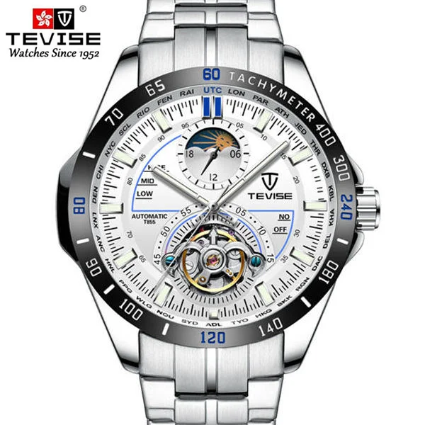 

TEVISE 2020 Mechanical Watches Fashion Luxury Men's Automatic Watch Clock Male Business Waterproof relogio Wristwatch The new