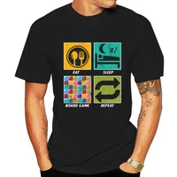 men t shirt eat sleep board game repeat strategy gameplay chess snakes and ladders gift tshirt women t shirt