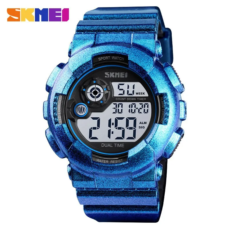 Часы наручные SKMEI мужские с градиентом крутые модные светодиодные цифровые