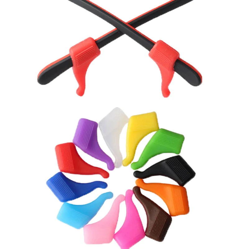 

4Pairs Solid Color Anti Slip Eyeglass Ear Hook Eyewear Accessories Eye Glasses Silicone Grip Tip Holder Eyeglasses Grip