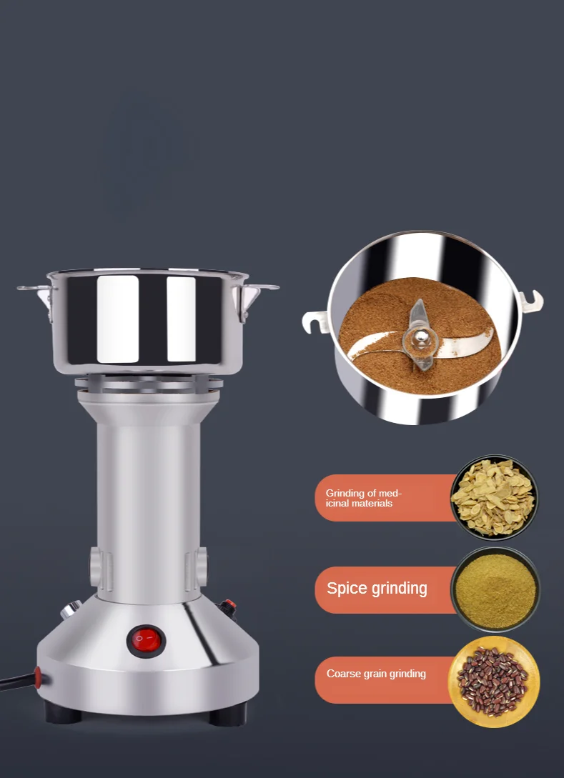 Автоматическая мельница для трав 1200 Вт электрический шлифовальный станок перца