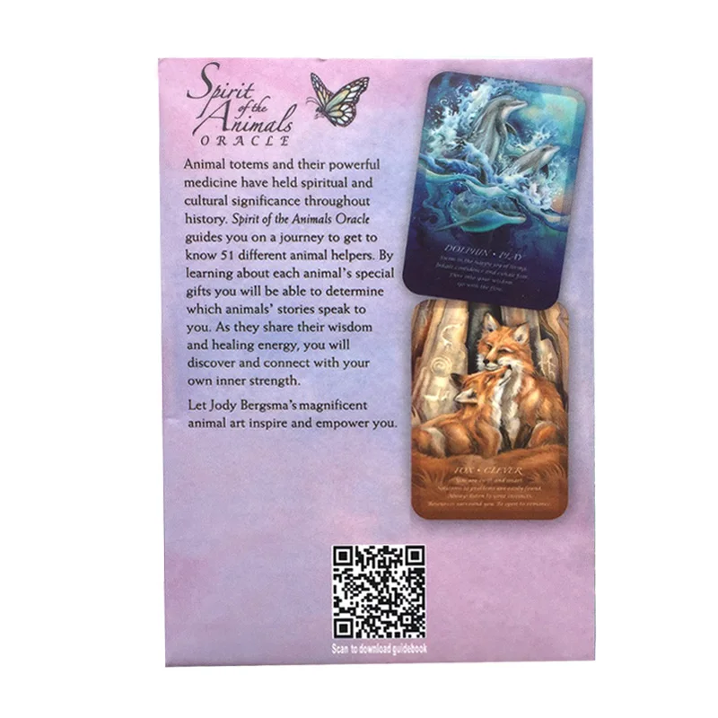 

Spirits Of The Animals Oracle Cards Tarot Full English Guidance Divination Fate Tarot Card For Family Party Deck Board Game