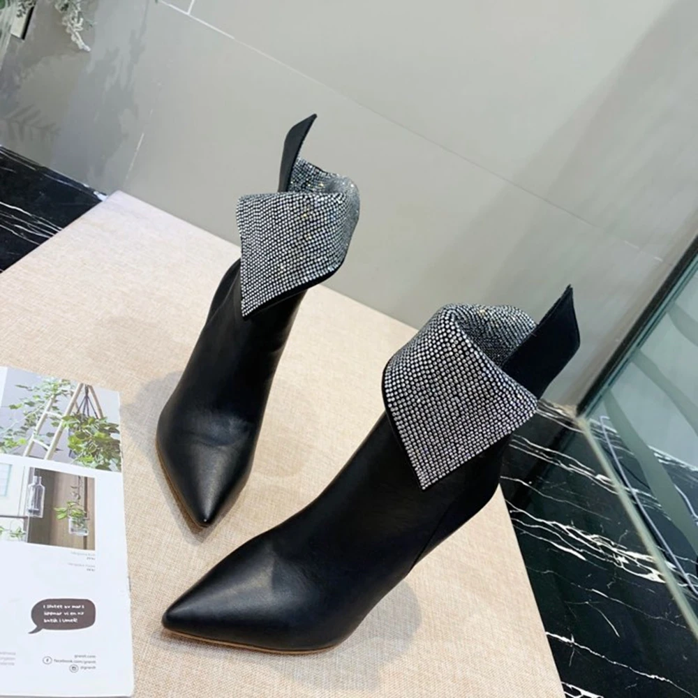 Новые брендовые дизайнерские ботинки из натуральной кожи женские туфли лодочки