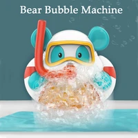 baby bath toys bubble machine bear duck crab music kids bath toy bathtub soap automatic bubble maker baby bathroom toys for kid