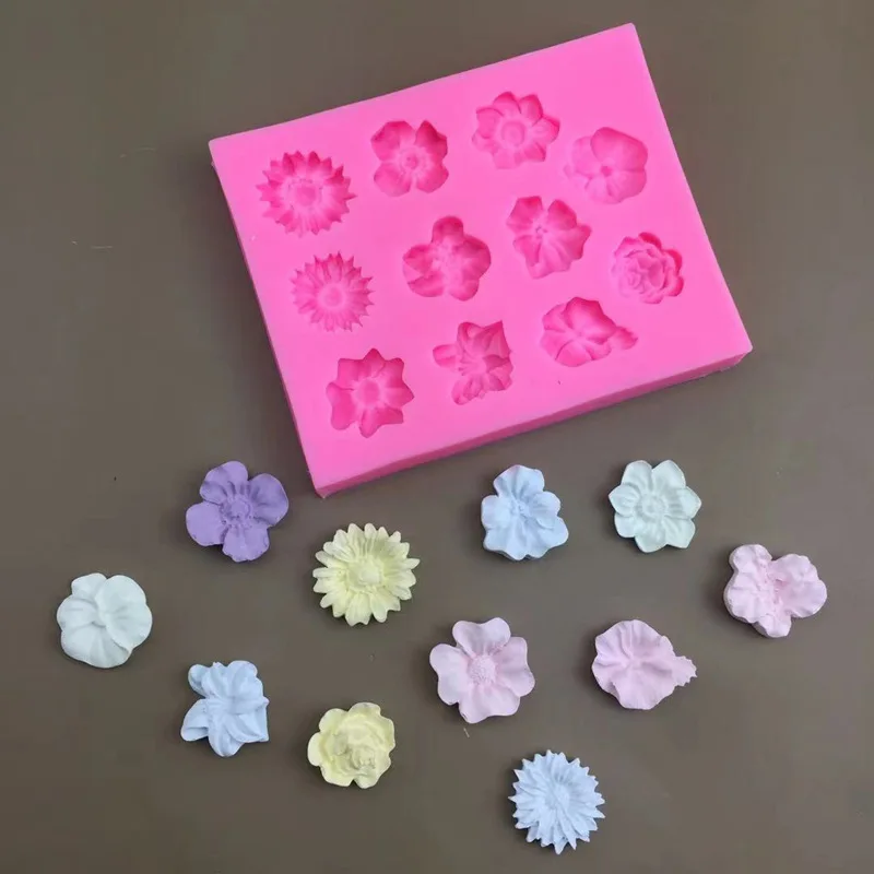 

Одиннадцать цветов, форма для торта, искусственная форма для украшения, инструменты для выпечки «сделай сам»