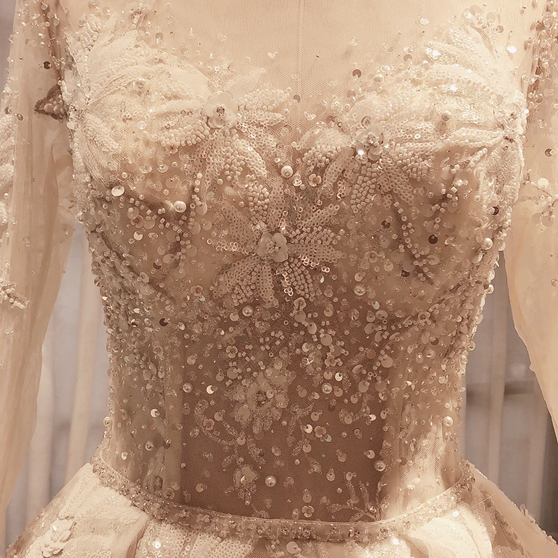 Женское бальное платье со шнуровкой свадебное с блестками новинка 2020 свадебные