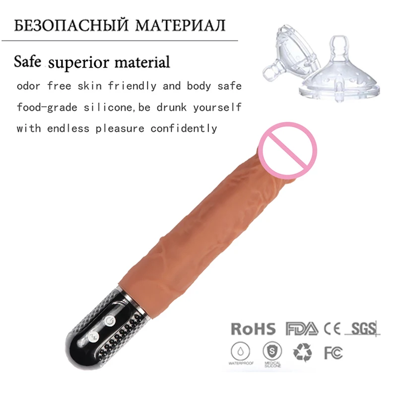 Силиконовый пенис реалистичный фаллоимитатор вибратор секс игрушки для женщин